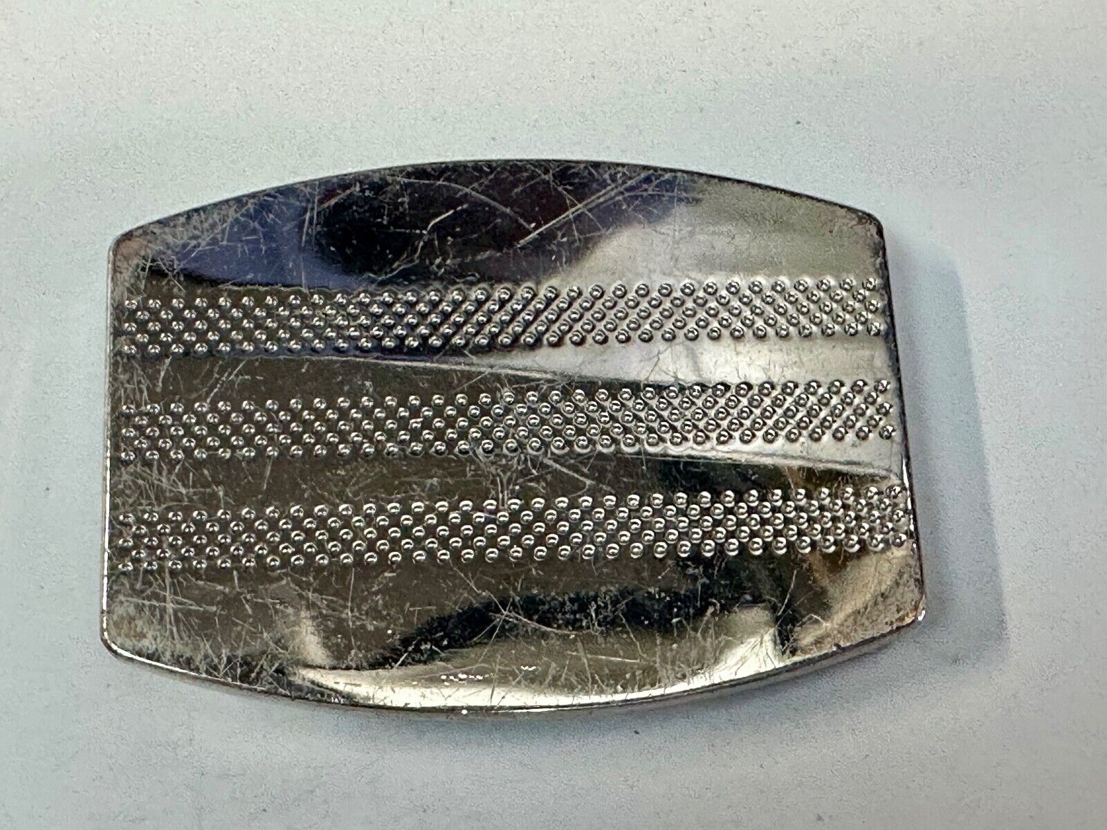 Vintage Adidas Lethal Silver Belt Buckle