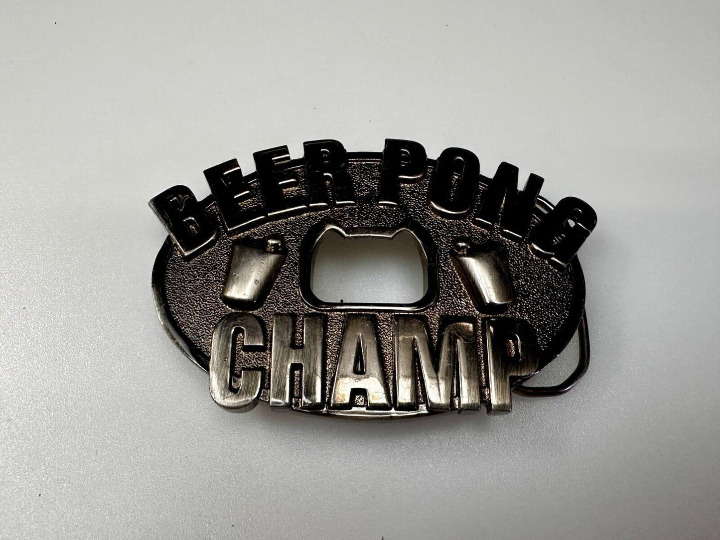 Beer Pong Champ Drunk Drinking Novelty Belt Buckle with Bottle Opener KALAN