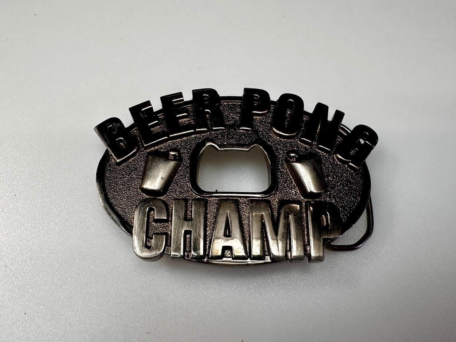 Beer Pong Champ Drunk Drinking Novelty Belt Buckle with Bottle Opener KALAN