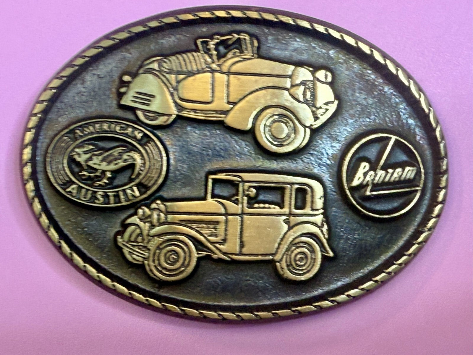 American Bantam Austin Classic Car Automobile Collectors Vintage NOS Belt Buckle