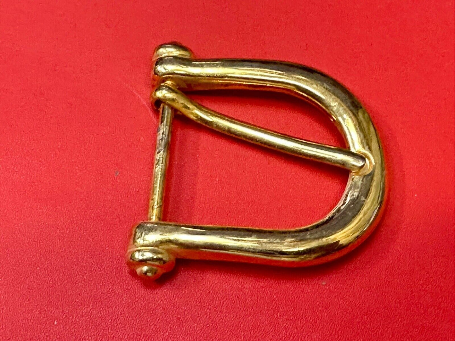 Vintage antique replacement smooth curves u shaped belt buckle