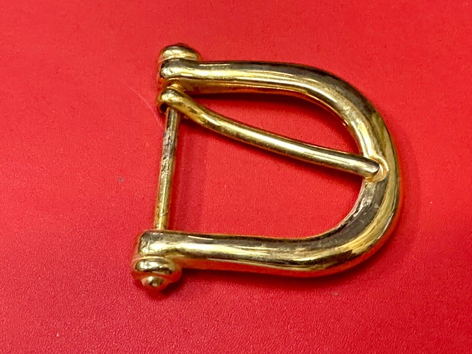 Vintage antique replacement smooth curves u shaped belt buckle