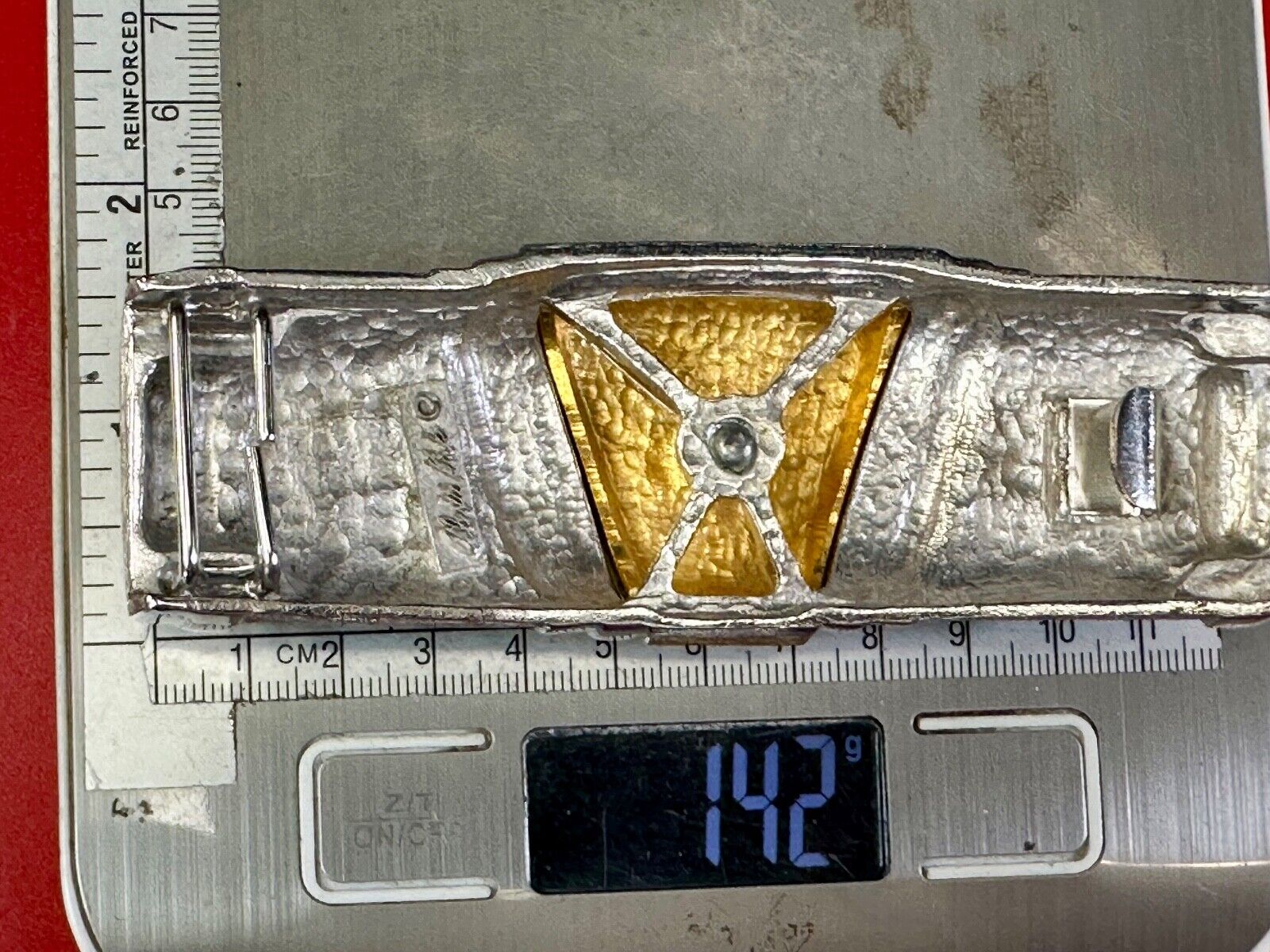 Alexis Kirk signed Mixed color large mixed color Interlocking belt buckle