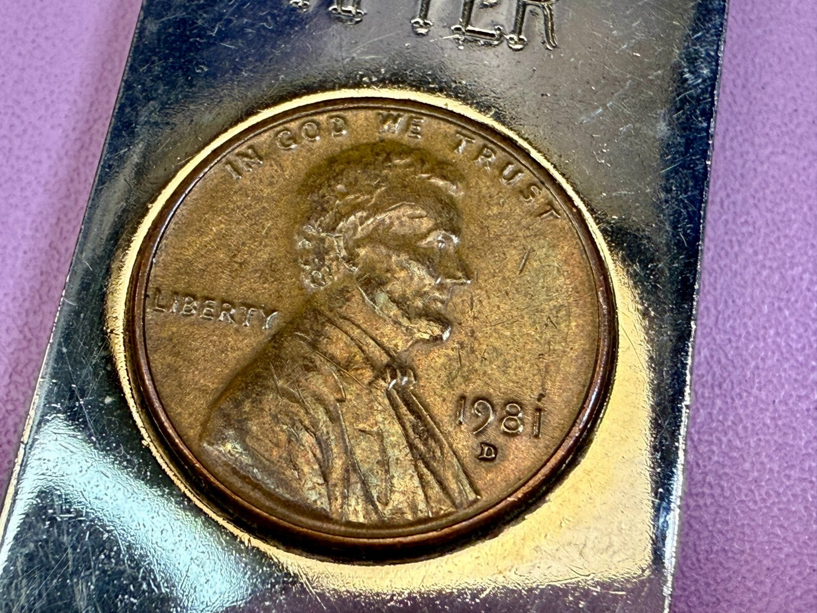 After Taxes! Single Lincoln 1981 Penny Vintage Funny Bill Cash Holder Money Clip
