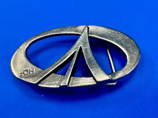 2OH Peace love & Rock & Roll gold color belt buckle