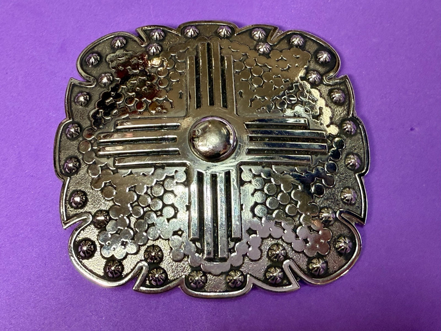 Artisan? Engraved Silver Color Western Framed Belt Buckle for 3/4" Belt 