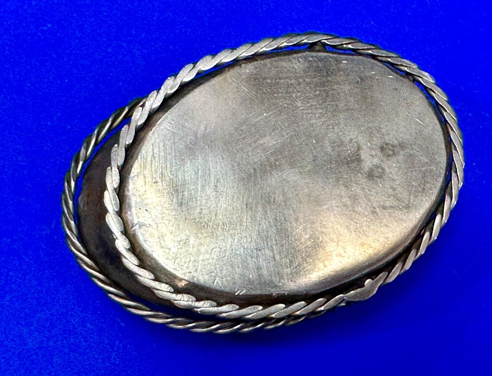 Artisan Silver color belt buckle for craft project / wear