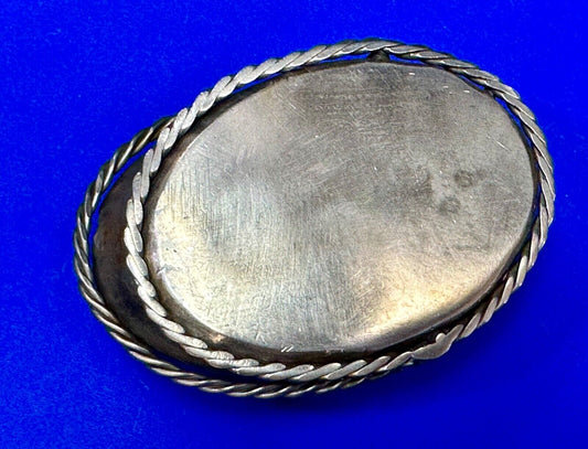 Artisan Silver color belt buckle for craft project / wear
