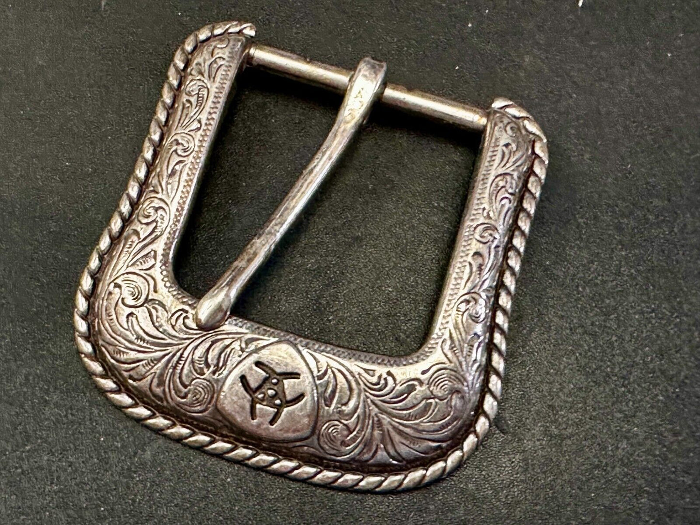 ARIAT Silver Belt Buckle A2108 Ranger Style Replacement Western Belt Buckle