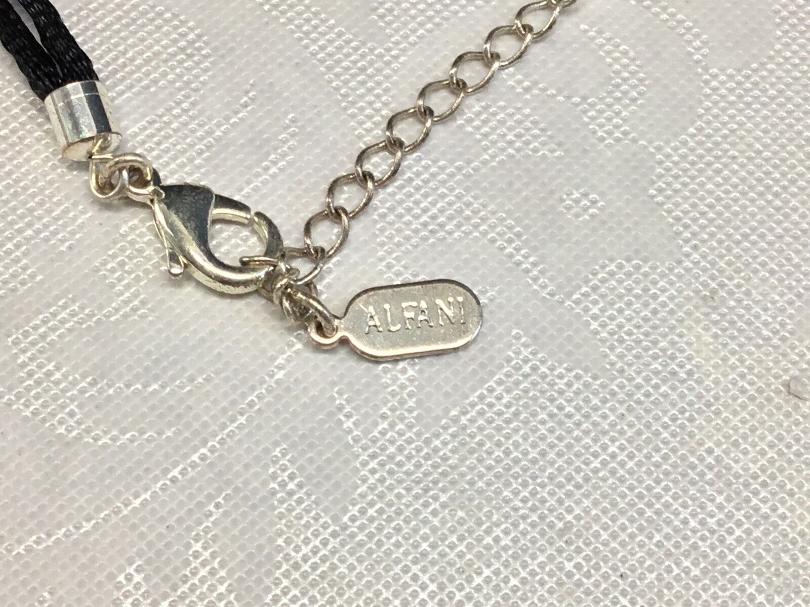 Alfani Silver tone Disc Necklace 