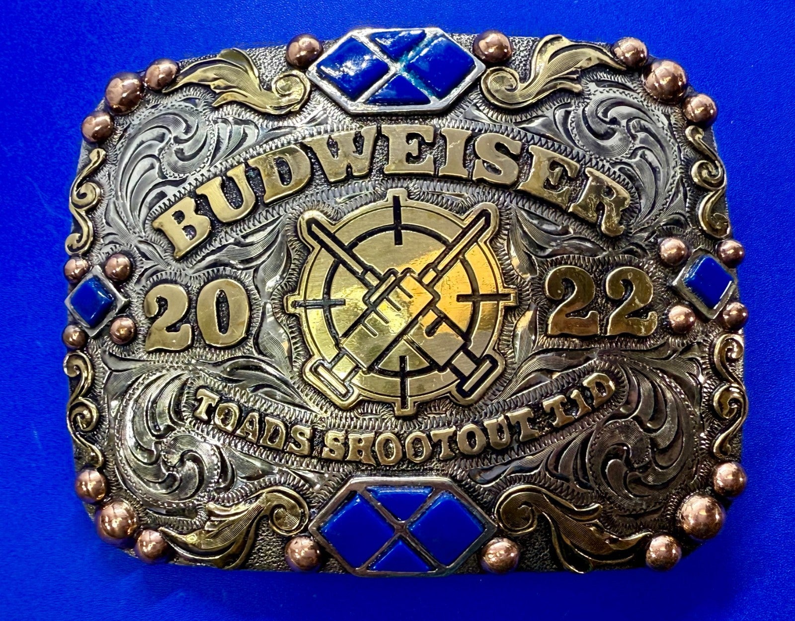 2022 Budweiser Toads Shootout TID 2ND to None NASCAR Trophy Belt Buckle