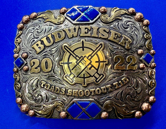 2022 Budweiser Toads Shootout TID 2ND to None NASCAR Trophy Belt Buckle