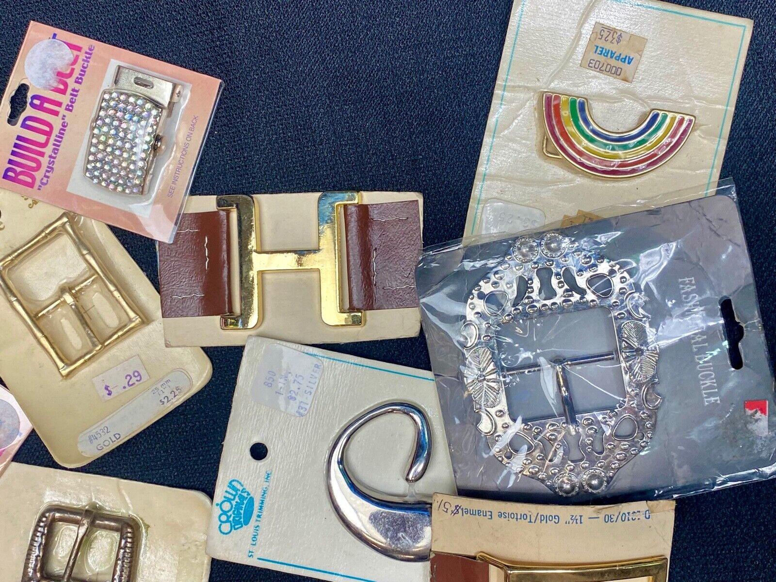 NOS Vintage TO RETRO Belt buckles scarf slides -  Lot, Grab Bag - Resale Gifts!