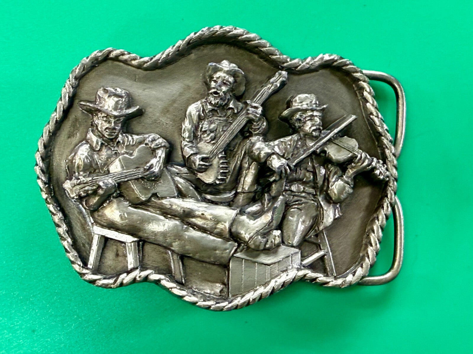 American Country Bluegrass Music Commemorate Vintage 1983 Siskiyou Belt Buckle