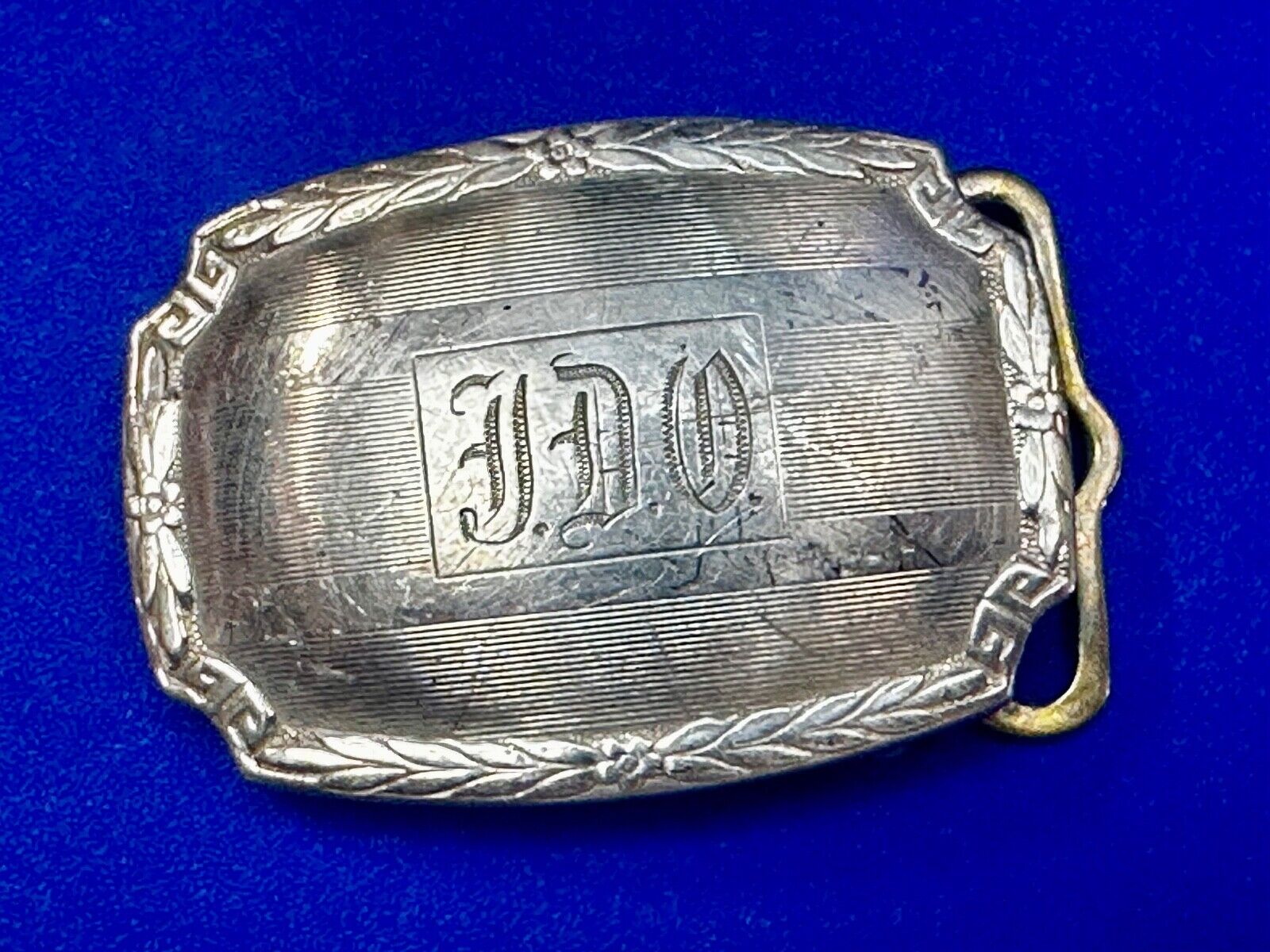 TDO Engraved Letters Monogram Sterling Silver Belt Buckle -   Sept 11 20 MG & Co