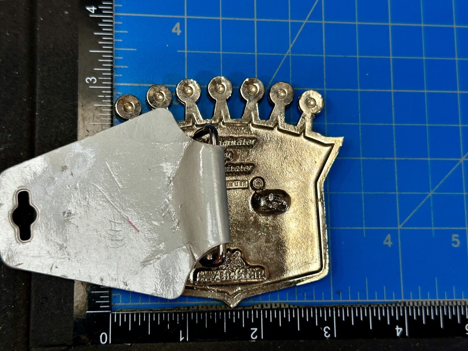 American Flag Style Crown The Originator Not The Imitator Belt Buckle Made in US