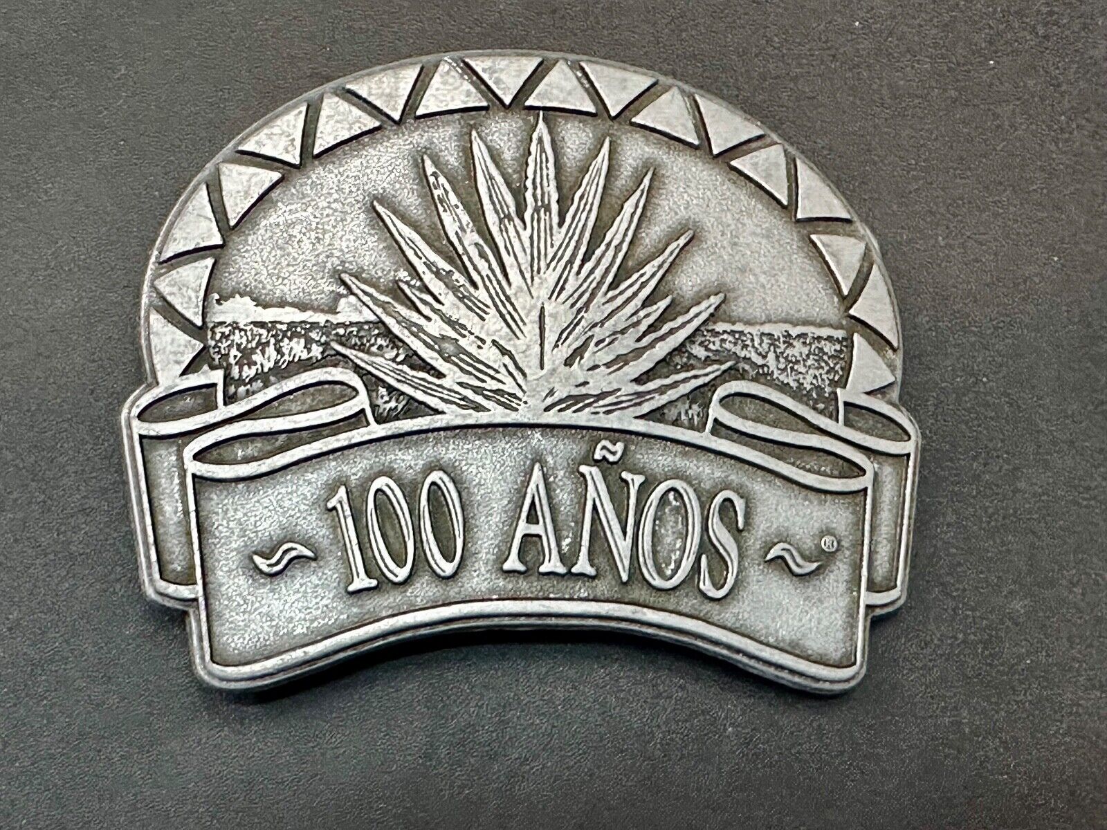 100 Anos (Years) Tequila Company Promo Advertising Belt Buckle