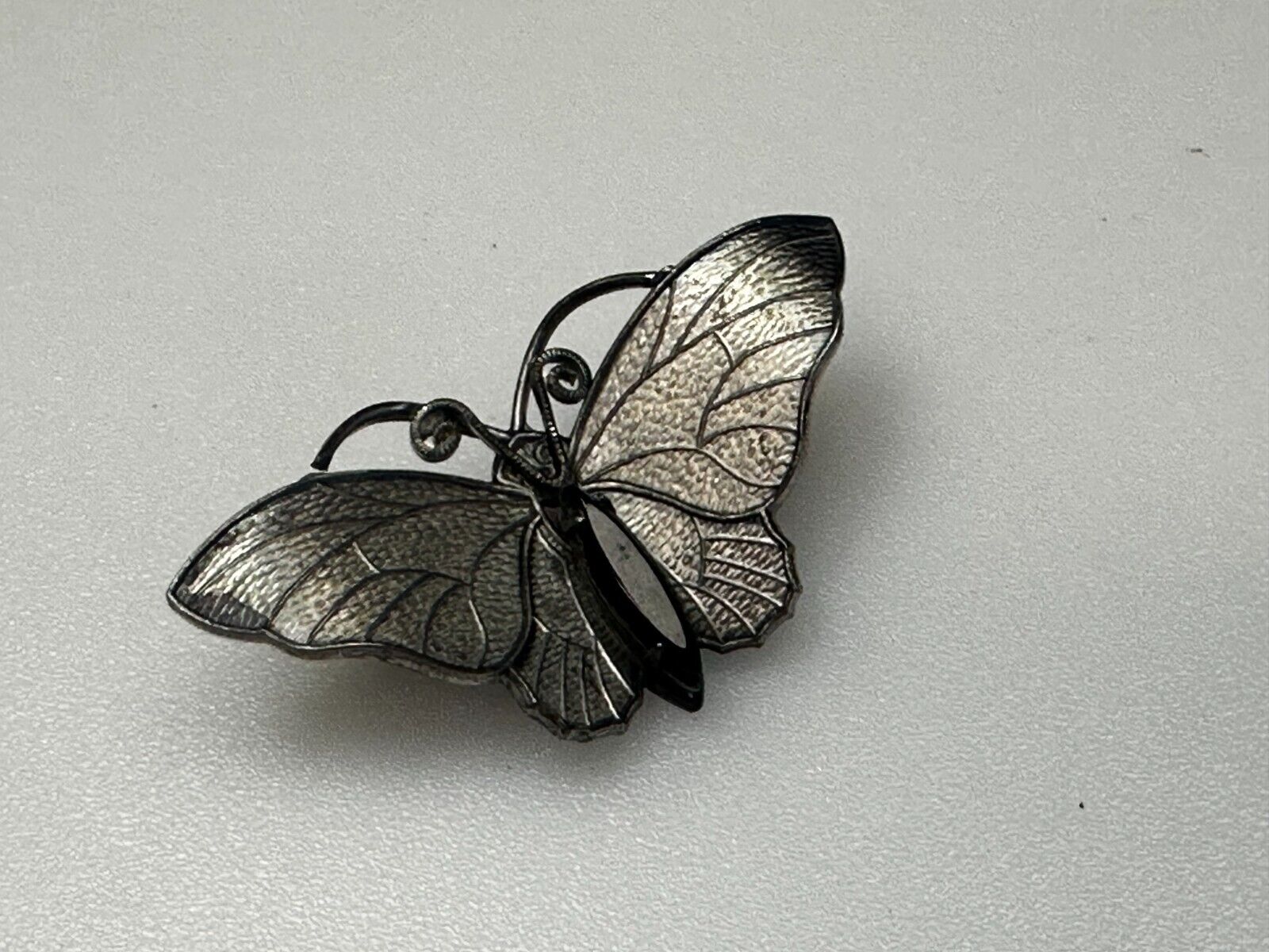 Beautiful Butterfly Cutout Silver Tone Brooch Pin Original by Robert