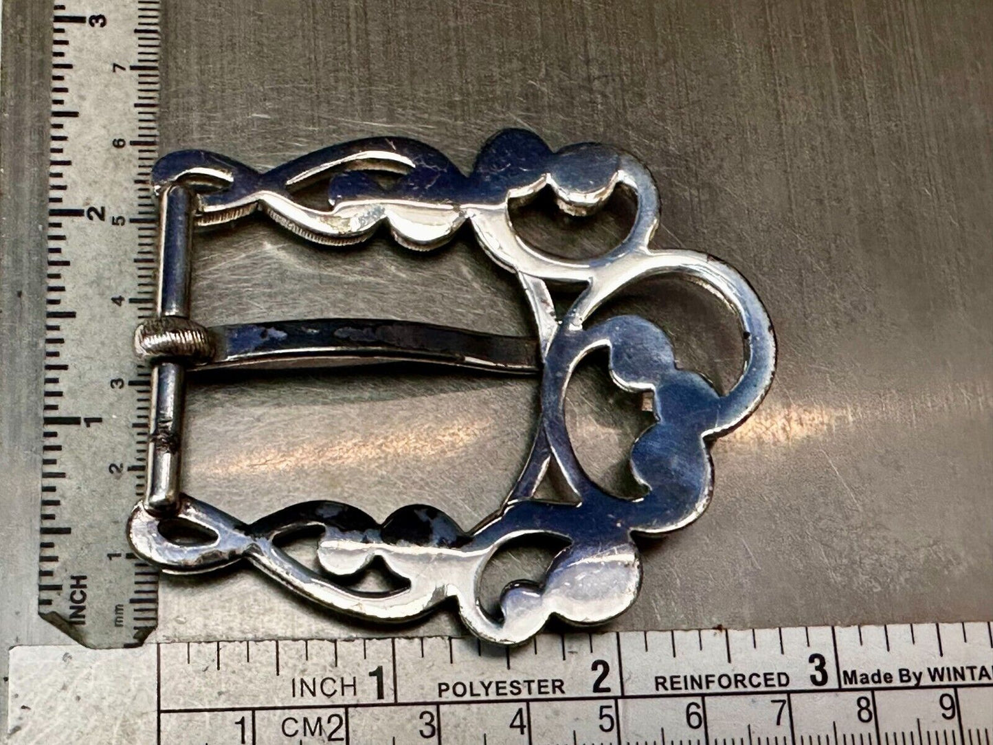 Antique? See Through Replacement Dress Belt Buckle Beautiful Rhinestone Accents