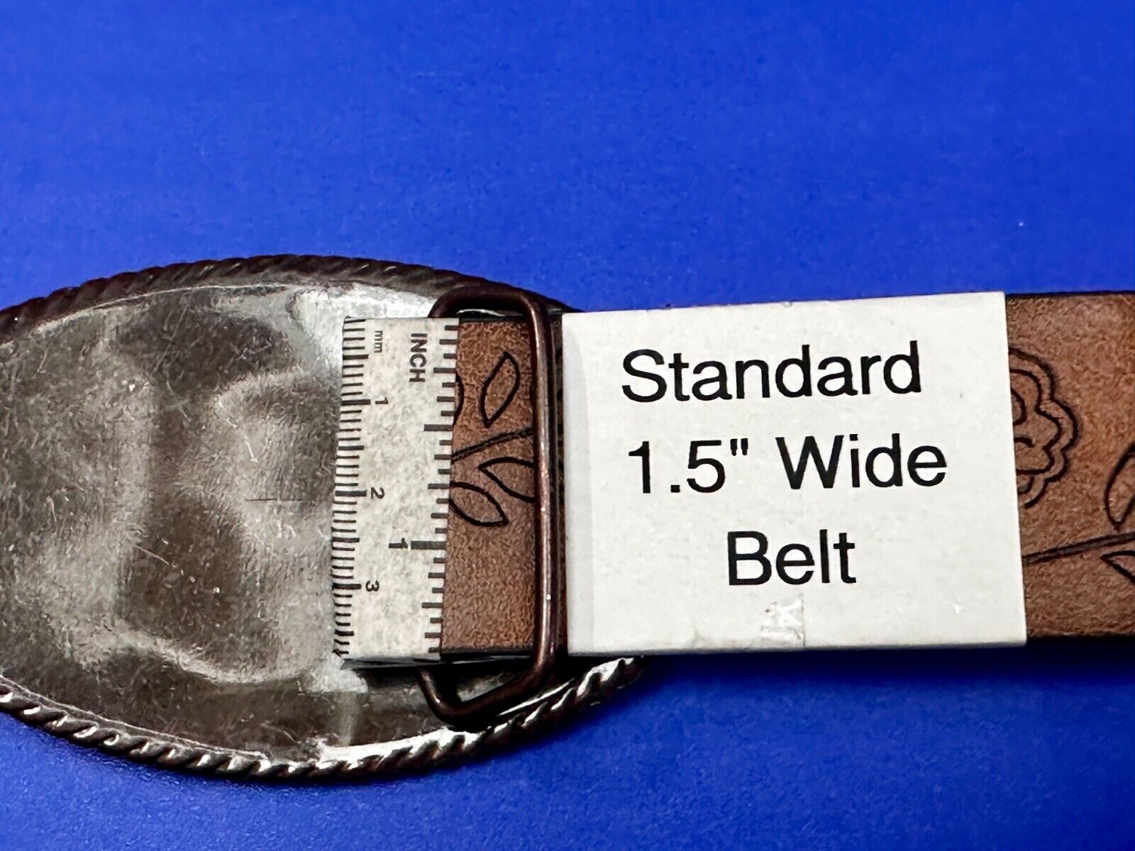 Unique Brown Color Detailed Floral Theme Replacement Belt Buckle