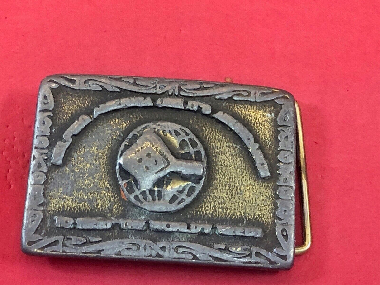 Vintage CD Hit industry company promotional belt buckle 