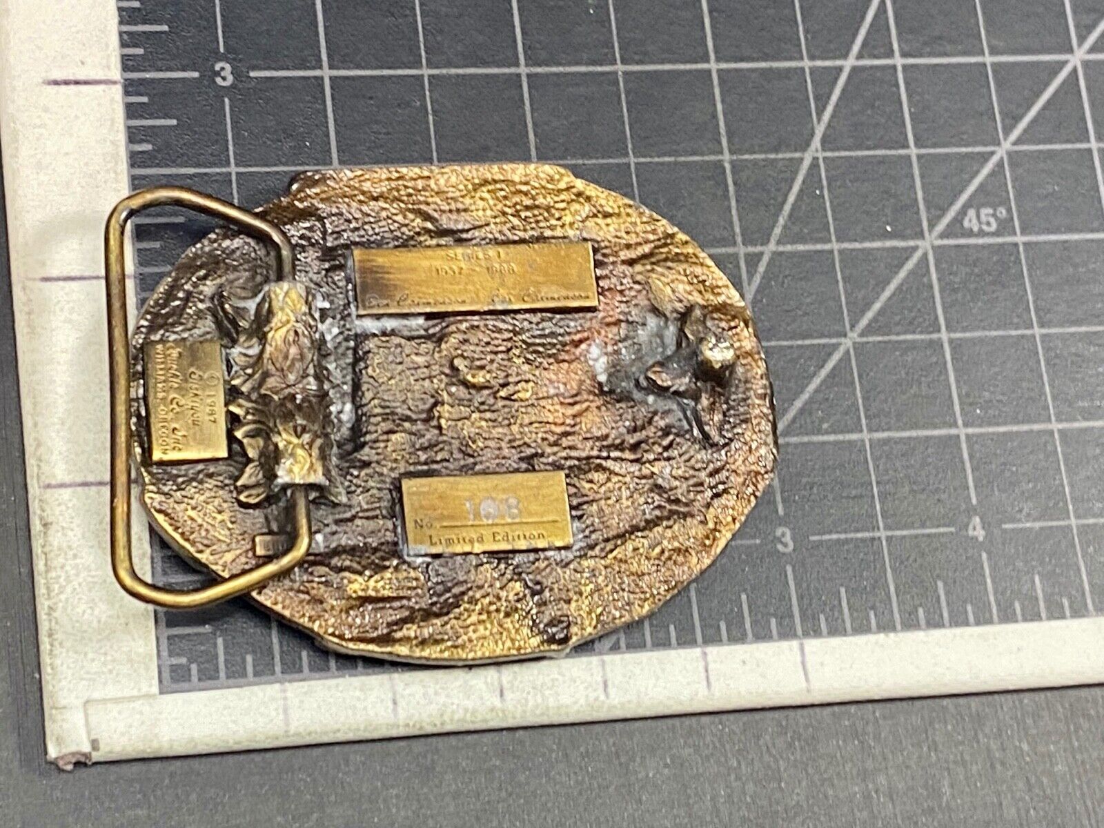 Vtg. Tisco Tractor Implement Supply Agriculture Farm Farming 52 Year Belt Buckle