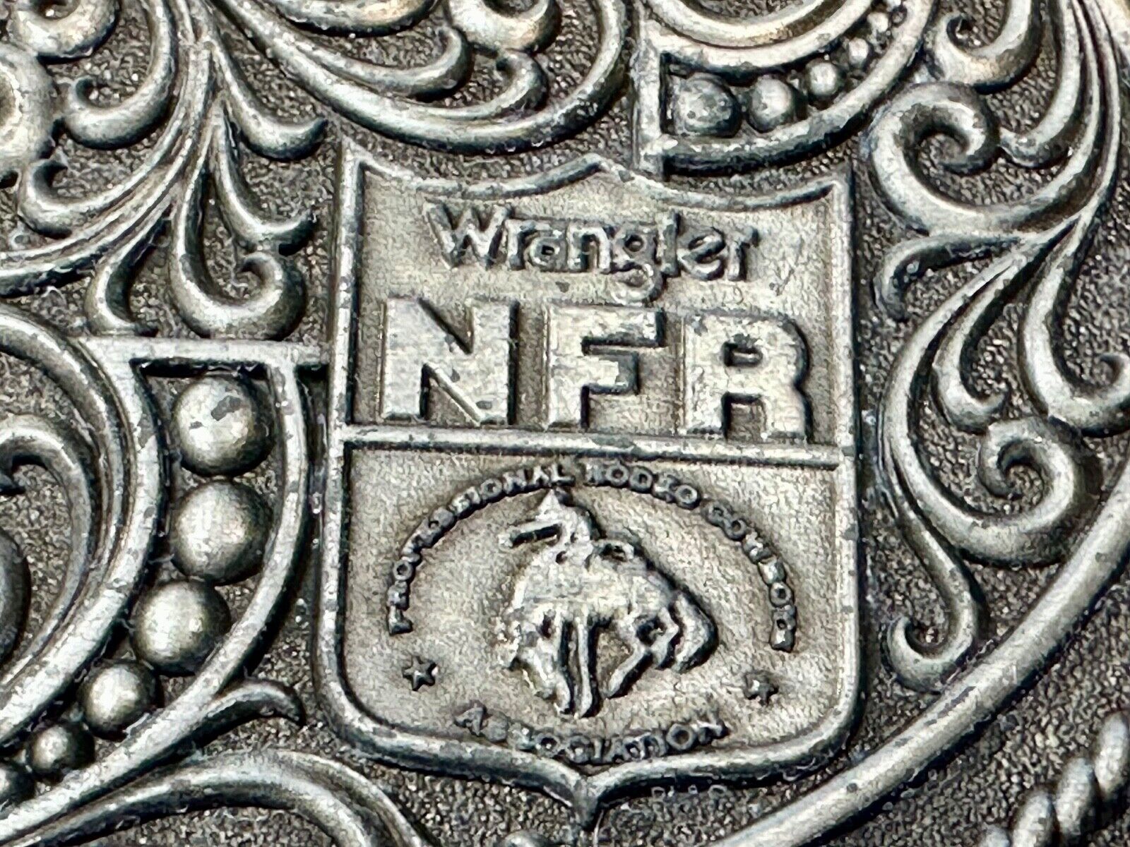 2014 Hesston National Finals Rodeo NFR Collector Montana Silversmiths Buckle