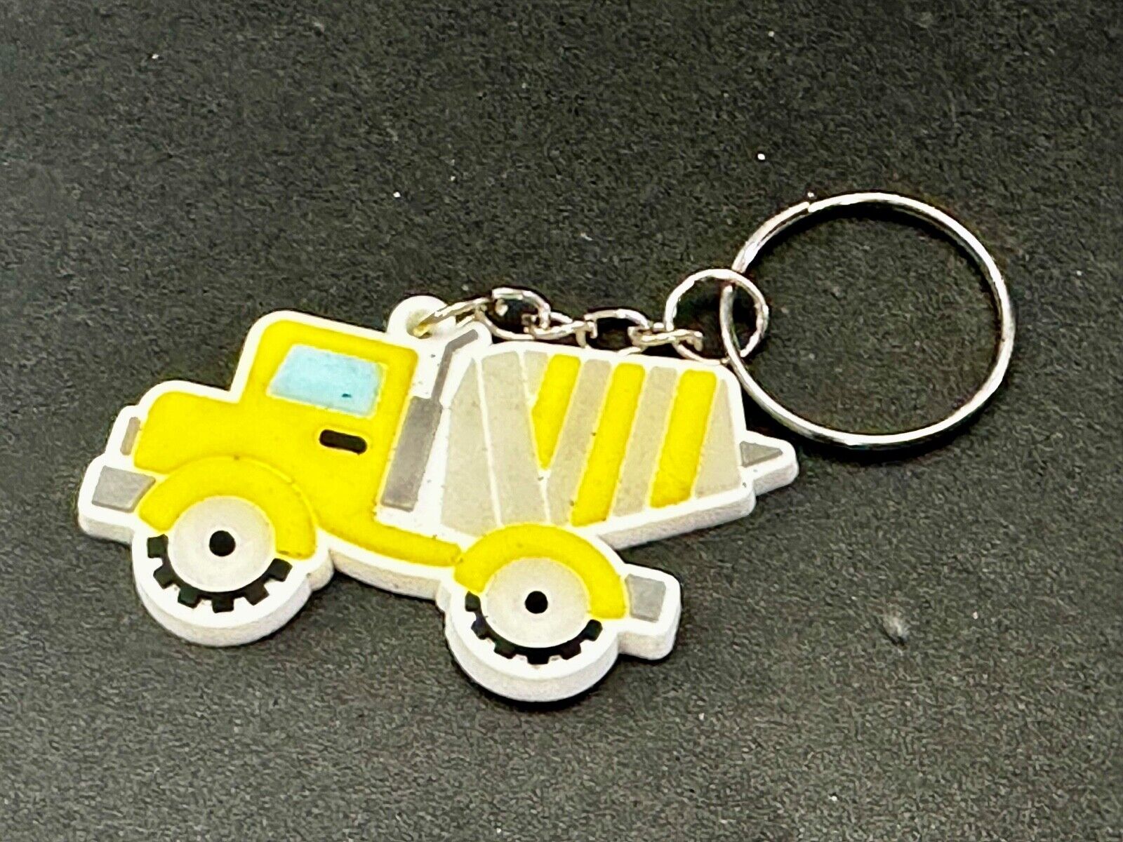 Toy Cement Truck cutout Keychain - Key Ring Chain