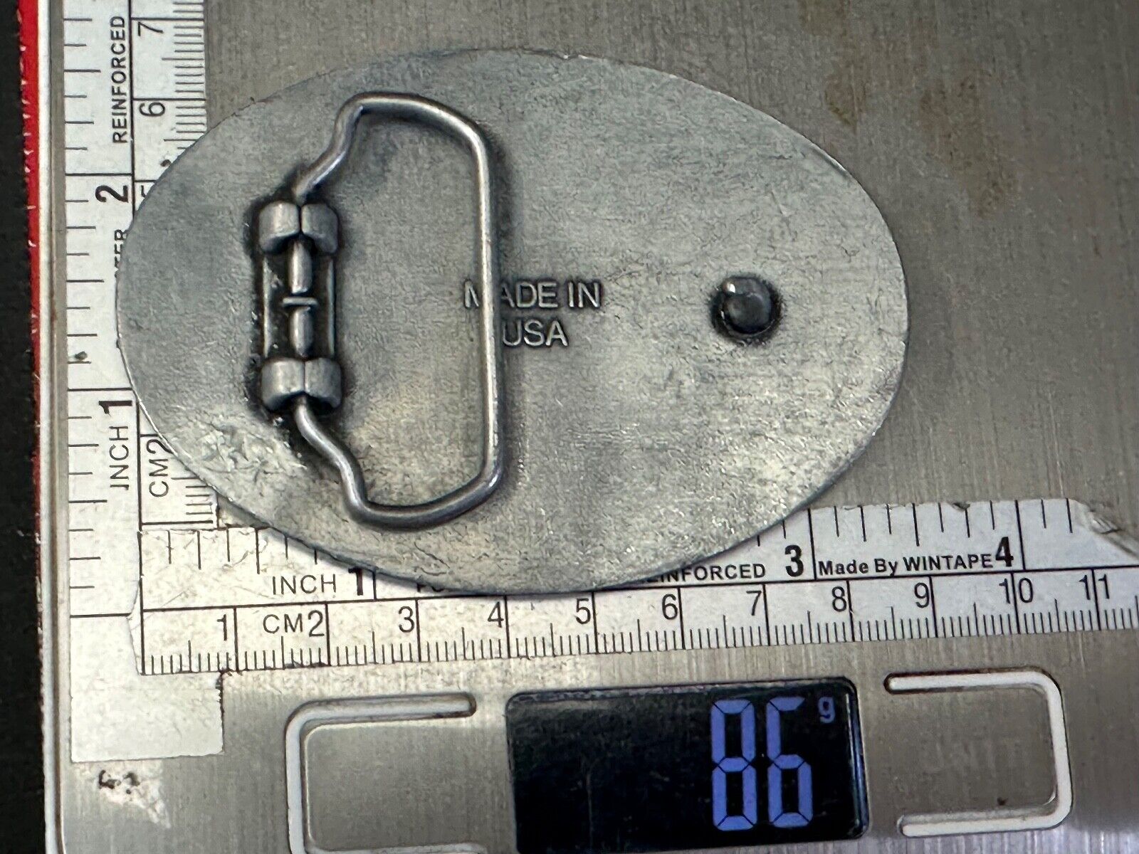 APS metal oval belt buckle  - unknown to me!