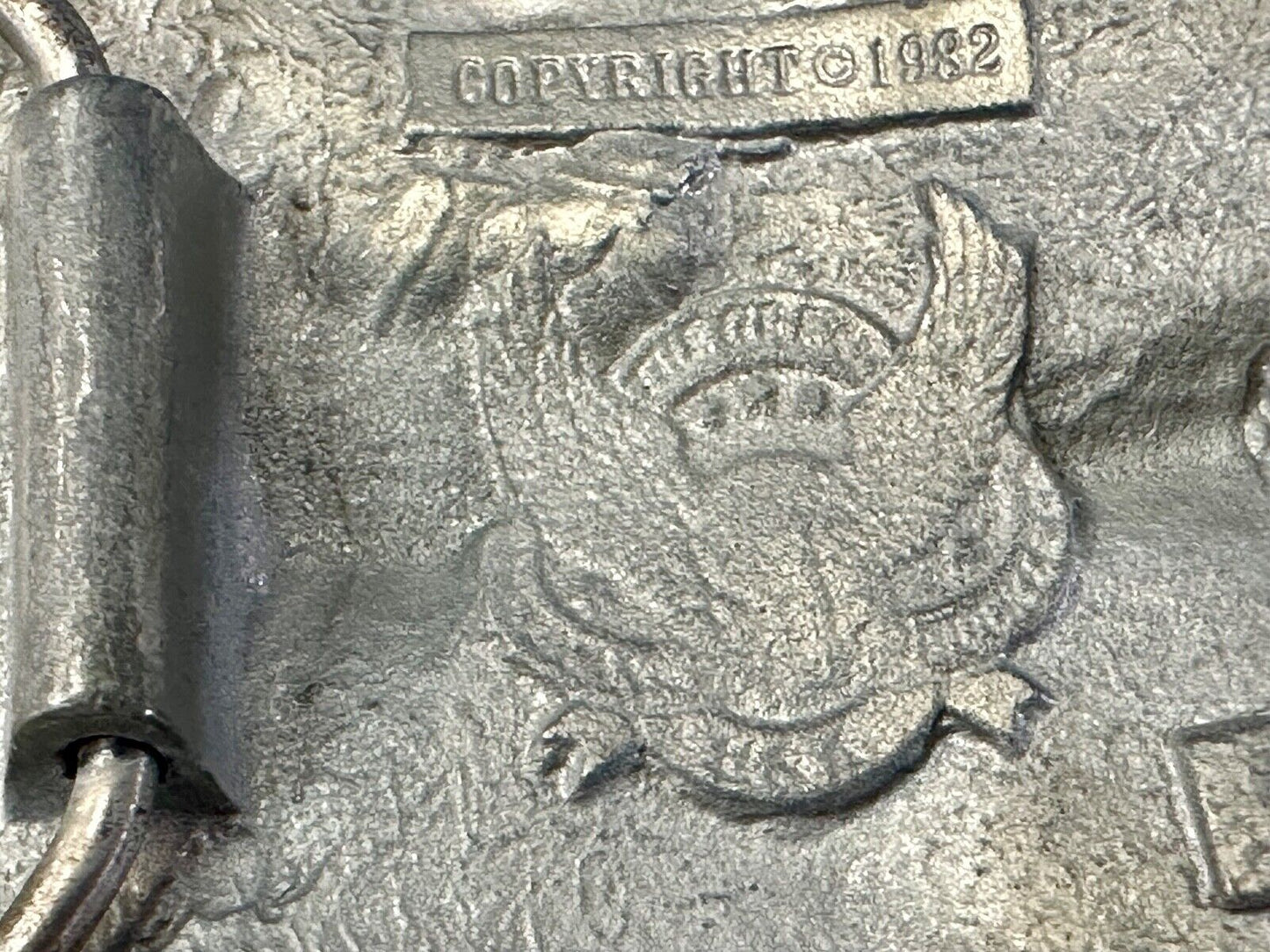 2nd amendment the right to keep and bear arms vintage 1982 belt buckle