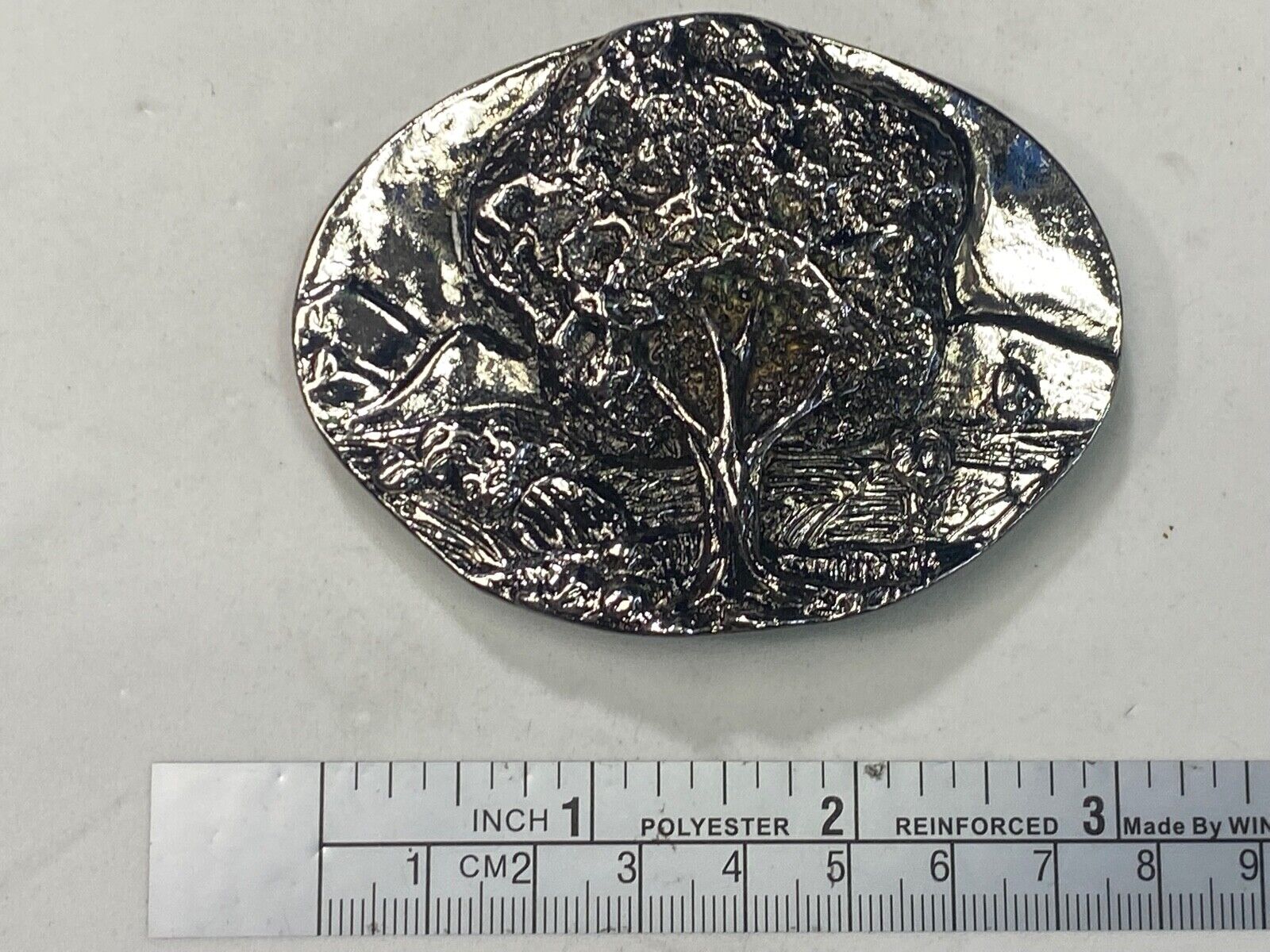 Beautiful Tree.   Amazing Detail! Silver Color Scarf Tie Clip 