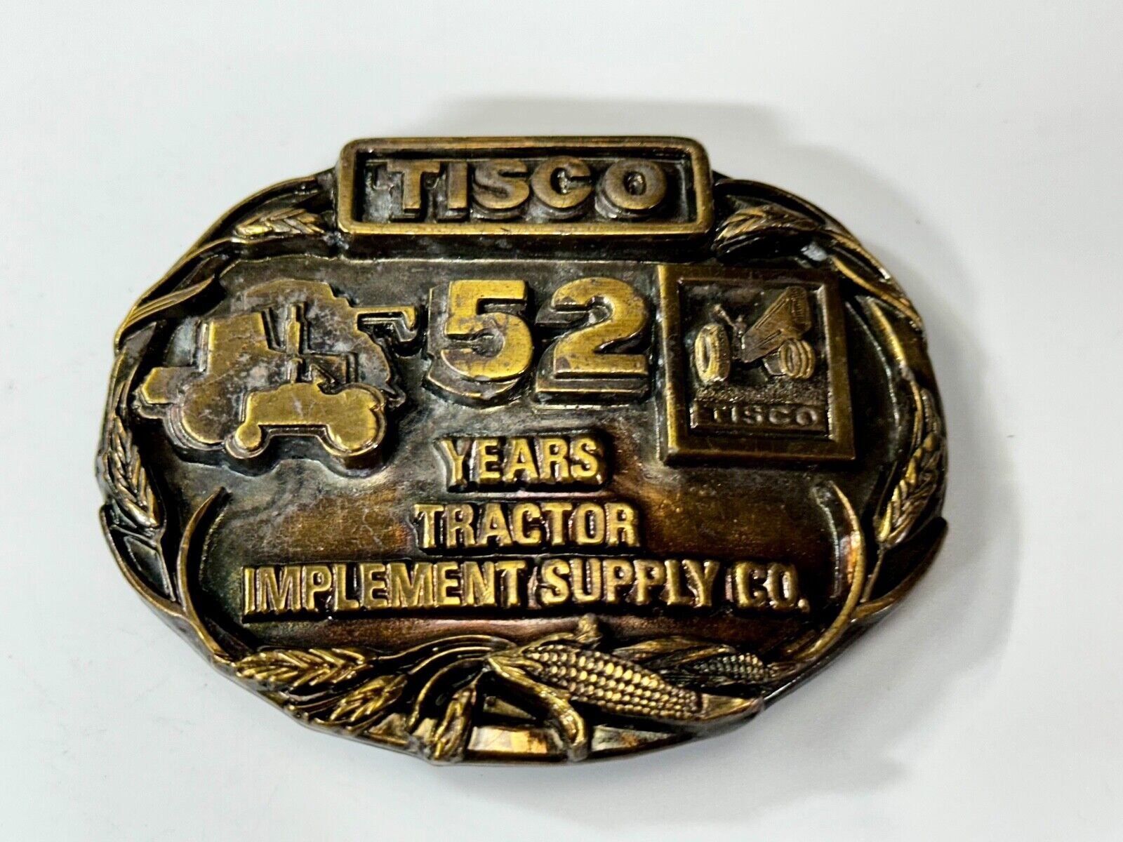 Tisco 52 Years Tractor Implements Supply Commemorative Belt Buckle by Siskiyou