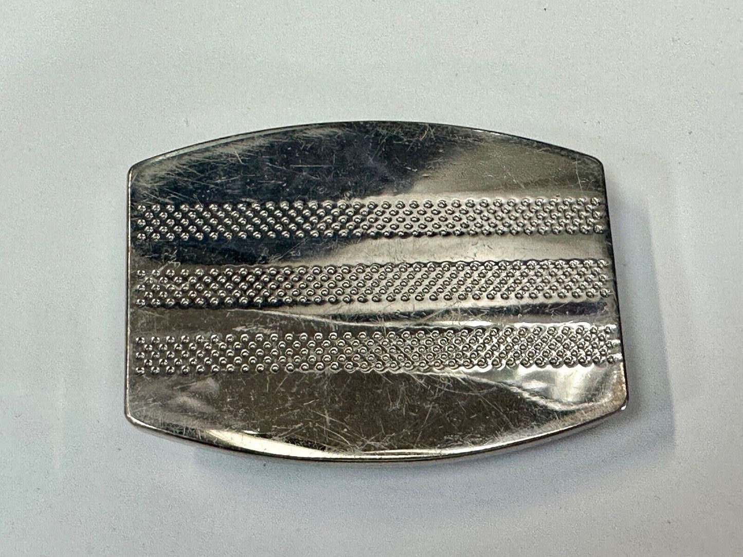 ADIDAS Silver color SHOE Footwear Co Running Golf Trophy striped belt buckle