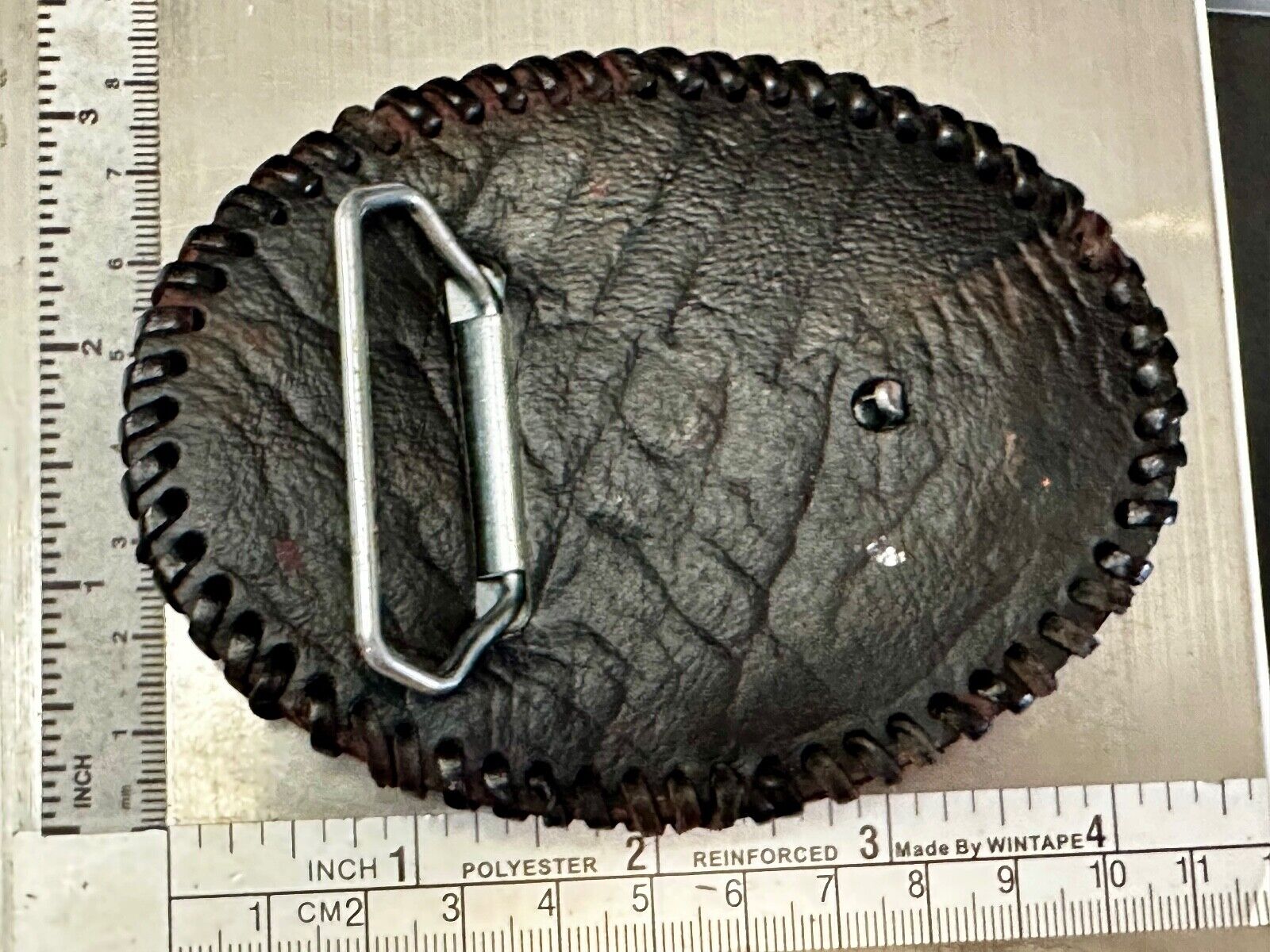 Vietnam War Memorial The Three Soldiers Statue Leather Vintage Belt Buckle