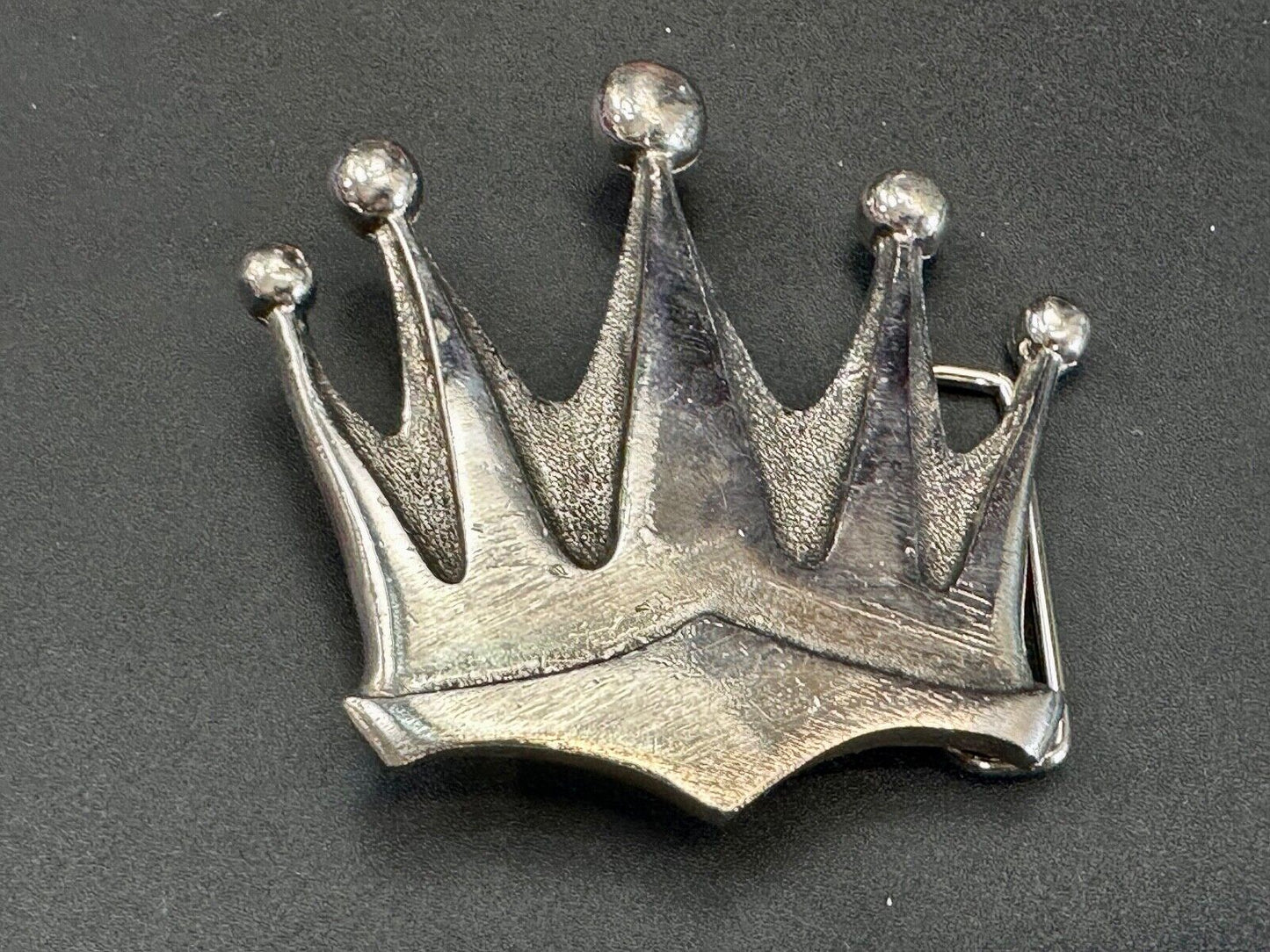 5 point CROWN Shaped Cutout Belt Buckle by Silver Star, 'The Originator