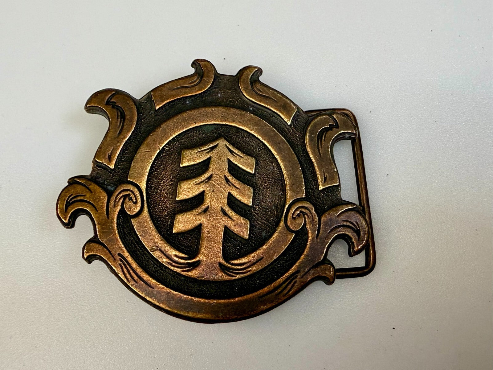 Triple Arrow Emblem Clothing Company? Brass Tone Belt Buckle