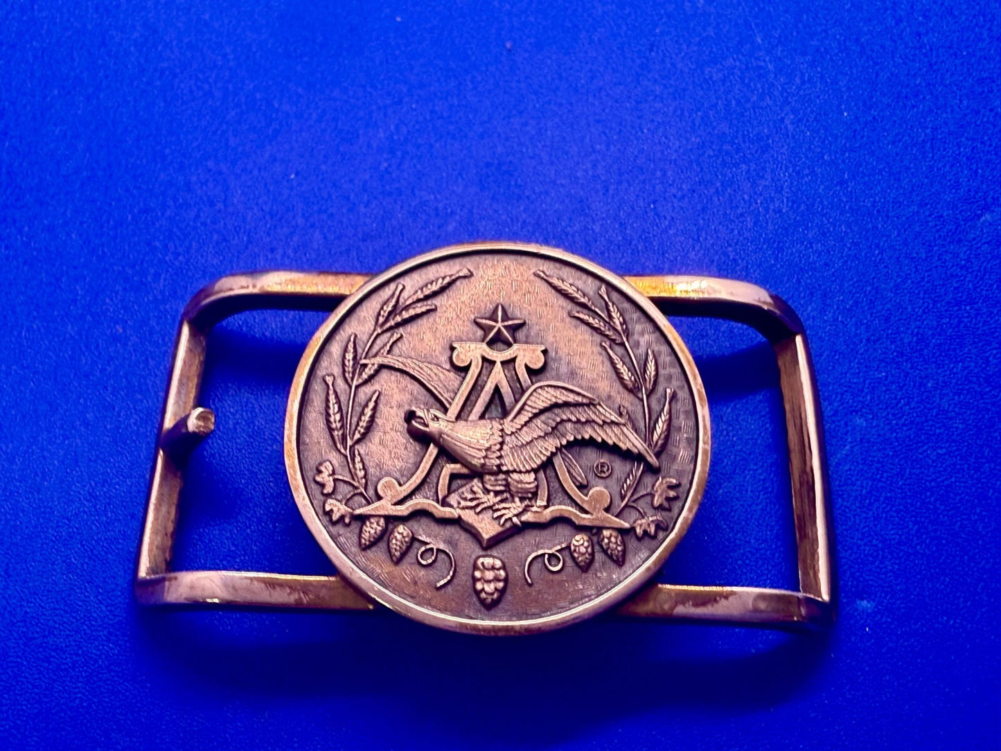 Anheuser Busch Beer Brewing Co Eagle Small Jostens Vintage Belt Buckle