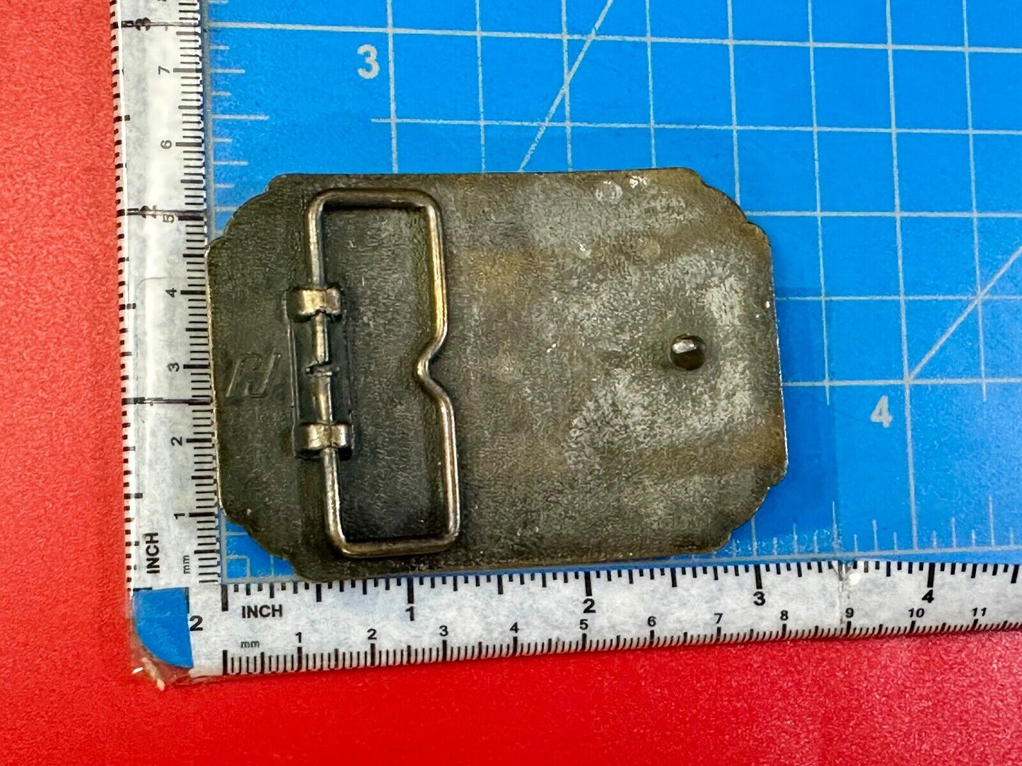 Vintage 1981 RALEIGH LIGHTS RODEO CIGARETTES SPONSOR Brass tone belt buckle