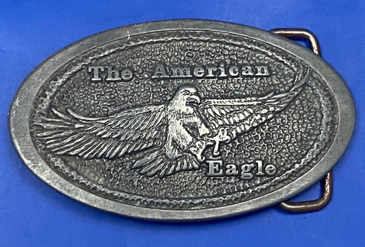 The American Eagle - Patriotic Symbol oval belt buckle by DIX leather goods