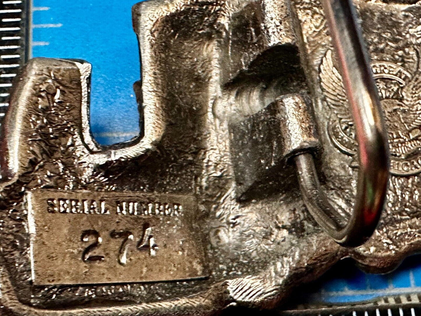 3489  Train Locomotive RailRoad Vintage 1980 - The Great American Belt Buckle Co