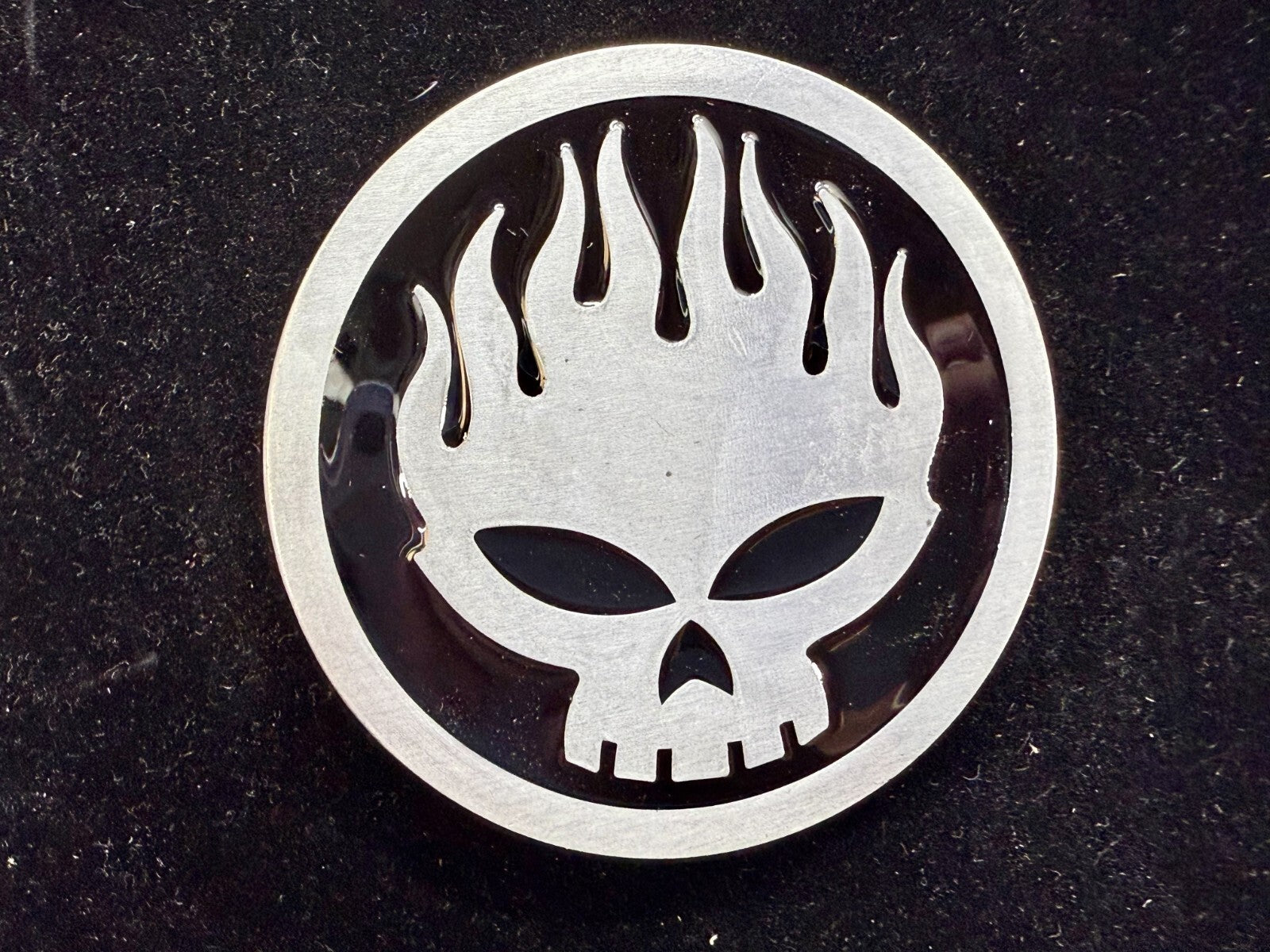The Offspring Manic Subsidal Skull Album Tour Punk Rock Band Belt Buckle