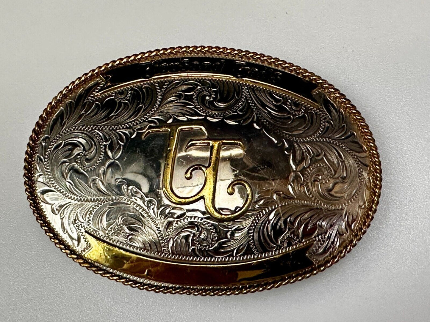 TT Thousand Trails Trophy Style Montana Silversmith Engravable Belt Buckle
