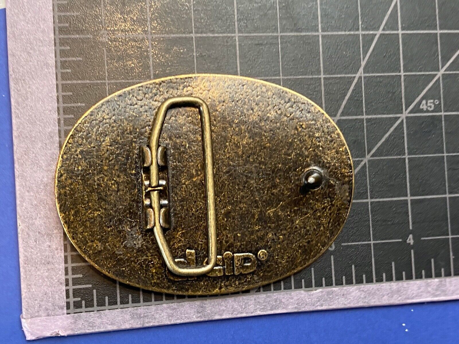 Auburn bank of commerce vintage Leather belt buckle by elcid