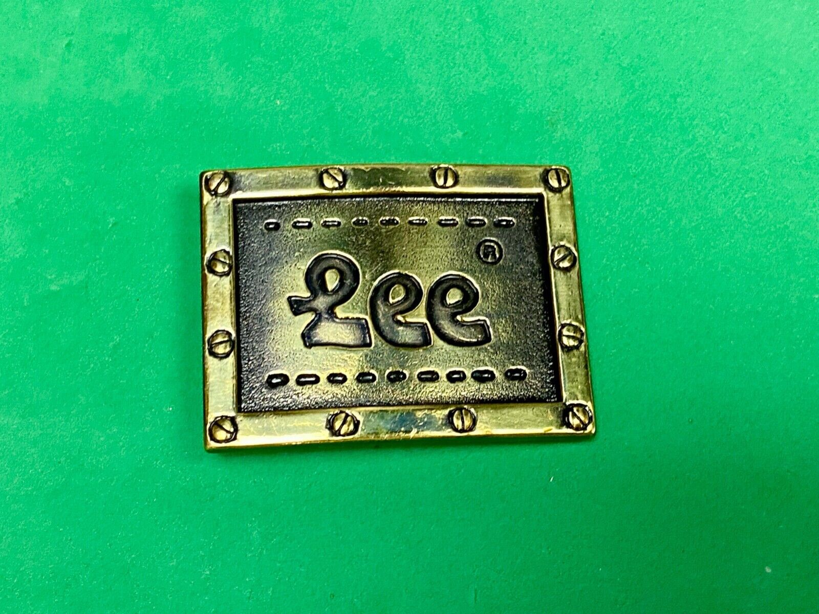 Vintage Lee Brand Nyc Lee Jeans Company Belt Buckle  Screw Studded