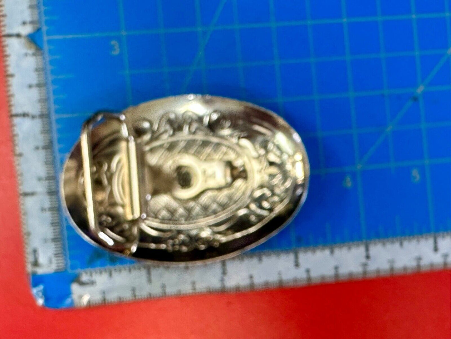Vintage Cowboy Saddle Bronc western small center figure belt buckle