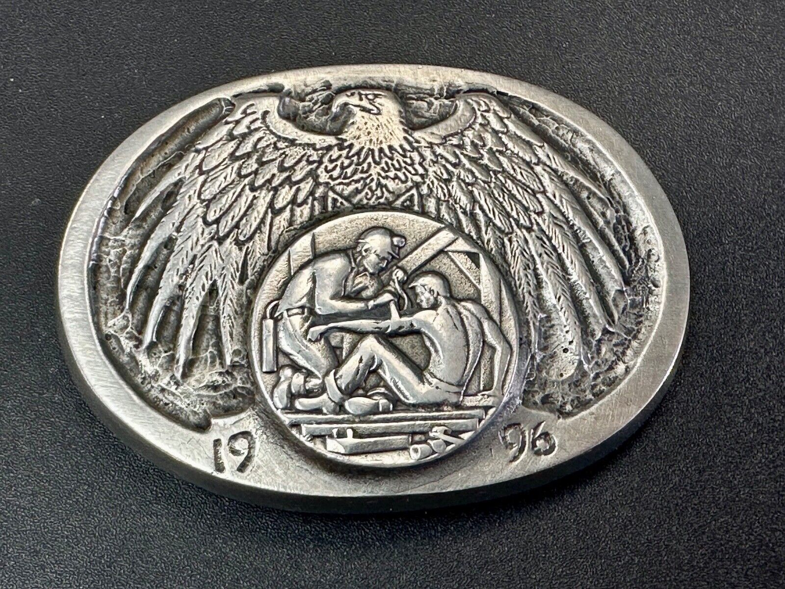 20th ANNUAL ROCKY MOUNTAIN COAL MINE RESCUE BELT BUCKLE! VINTAGE! GARY PRAZEN 96