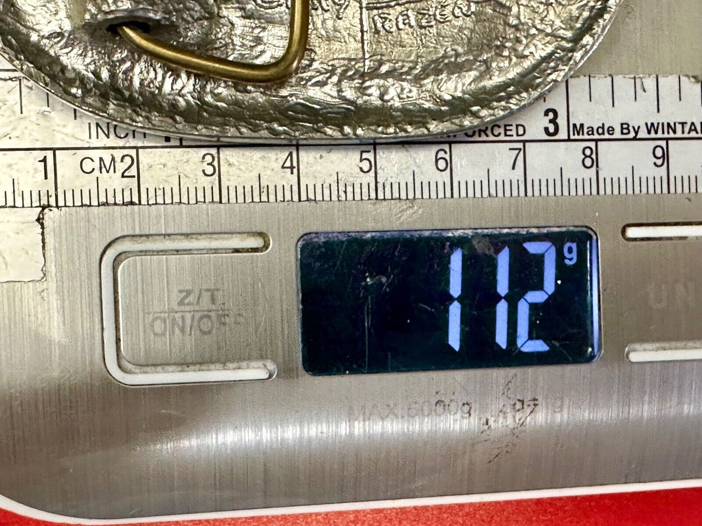 Utah Railway Co Vtg Train Railroad 83 Years - Gary Prazen Sculpture Belt Buckle
