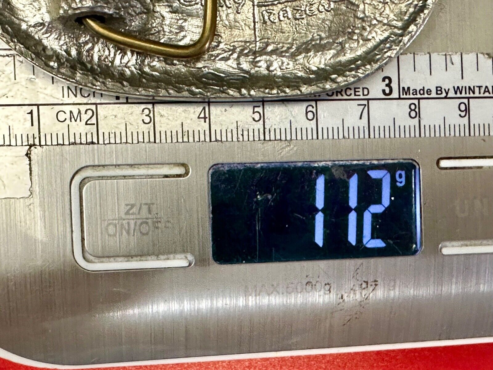 Utah Railway Co Vtg Train Railroad 83 Years - Gary Prazen Sculpture Belt Buckle