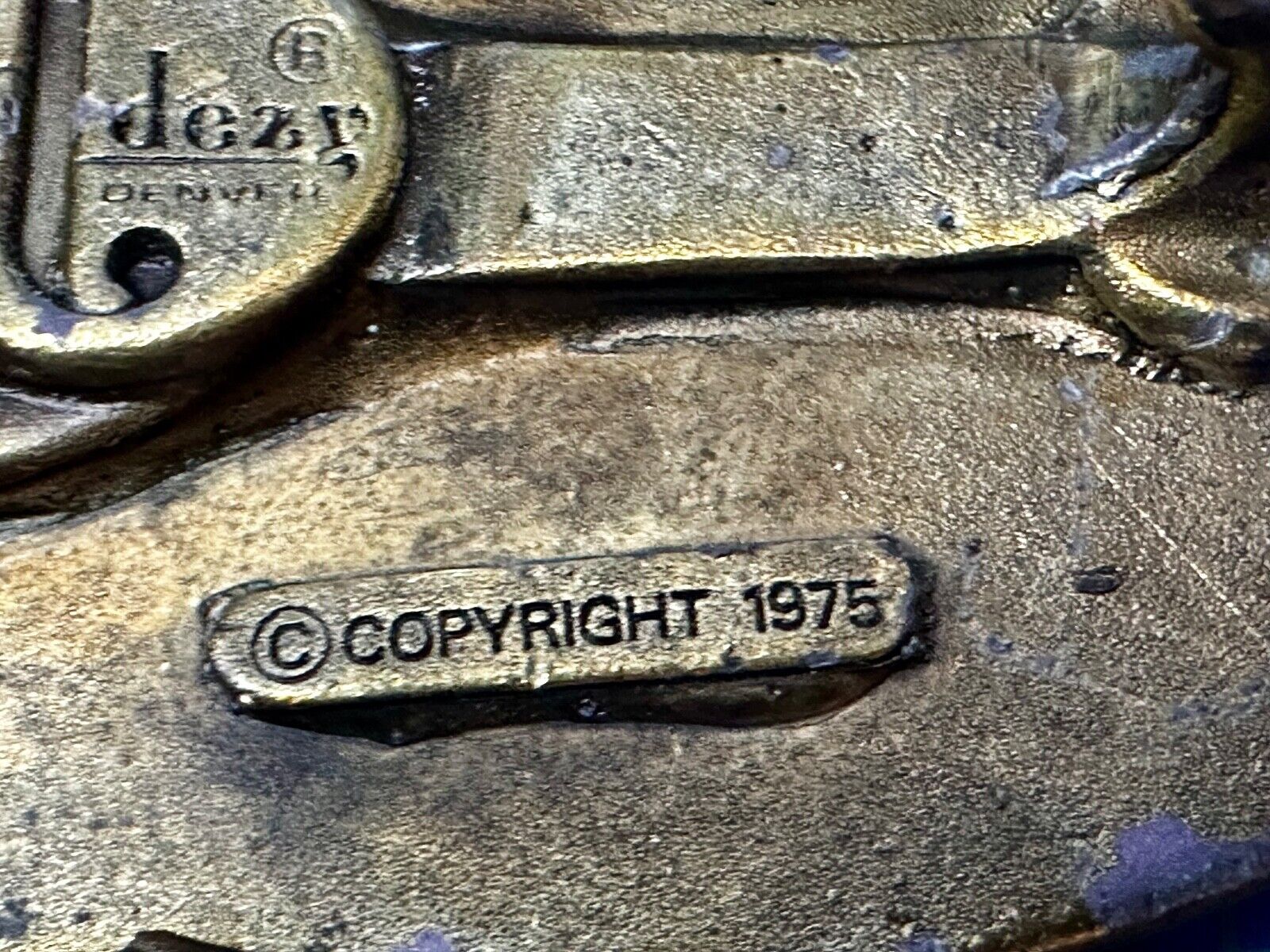 Vintage Big Sky Country Montana Belt Buckle Capitol! Vintage Adezy Denver