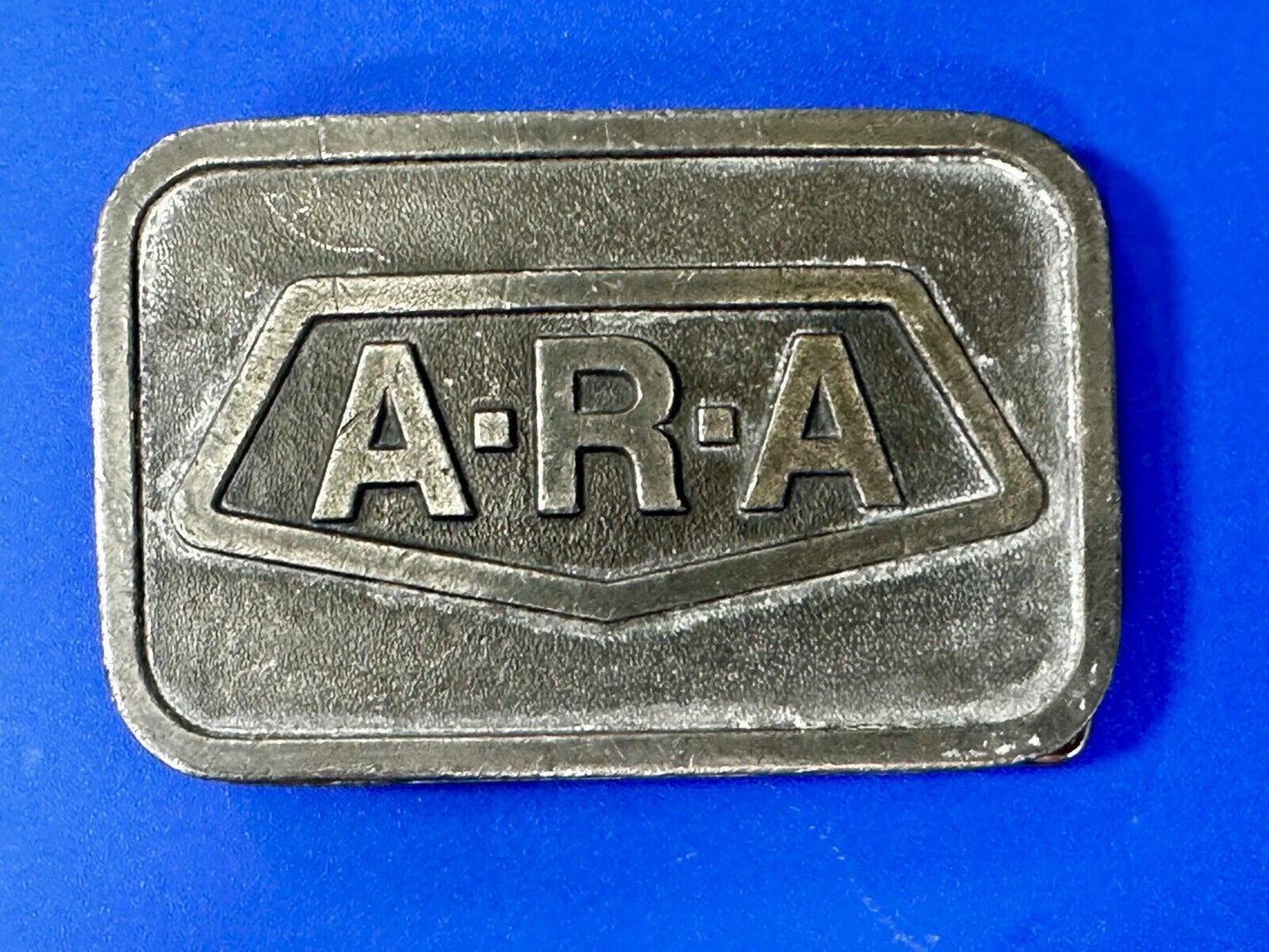 A.R.A Company Logo ARA Commemorative Silver Tone Belt Buckle by Hitline